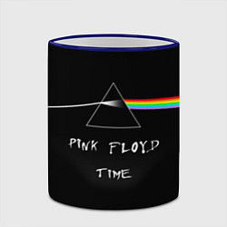 Кружка 3D PINK FLOYD TIME ПИНК ФЛОЙД ЛОГОТИП, цвет: 3D-синий кант — фото 2