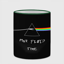 Кружка 3D PINK FLOYD TIME ПИНК ФЛОЙД ЛОГОТИП, цвет: 3D-зеленый кант — фото 2