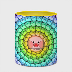 Кружка 3D Psychedelic Lalafanfan, цвет: 3D-белый + желтый — фото 2