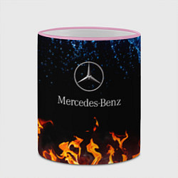 Кружка 3D Mercedes-Benz: Вода и Огонь, цвет: 3D-розовый кант — фото 2