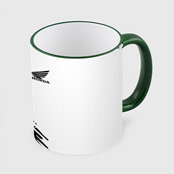 Кружка 3D Honda sport pattern, цвет: 3D-зеленый кант