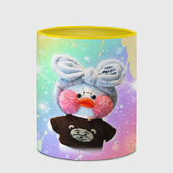 Кружка 3D УТОЧКА ЛАЛАФАНФАН Радуга, цвет: 3D-белый + желтый — фото 2