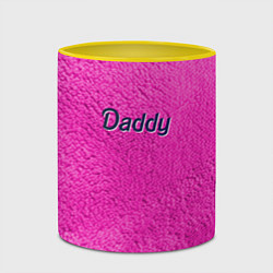 Кружка 3D Daddy pink, цвет: 3D-белый + желтый — фото 2