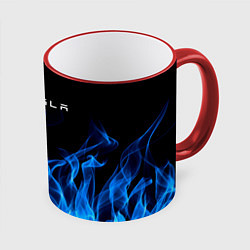 Кружка цветная Tesla Fire