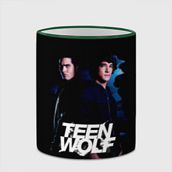 Кружка 3D Волчонок Teen Wolf, цвет: 3D-зеленый кант — фото 2