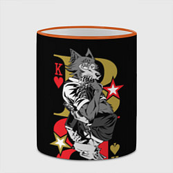 Кружка 3D Легоши и Луис Beastars Выдающиеся звери, цвет: 3D-оранжевый кант — фото 2