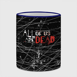 Кружка 3D Мы все мертвы All of Us Are Dead, цвет: 3D-синий кант — фото 2