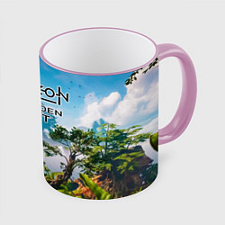 Кружка 3D Horizon Forbidden West Хоризон Запретный Запад, цвет: 3D-розовый кант