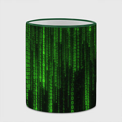 Кружка 3D Бегущий по коду, цвет: 3D-зеленый кант — фото 2