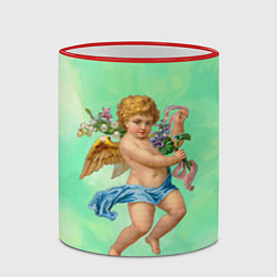 Кружка 3D Ангел Святой, цвет: 3D-красный кант — фото 2