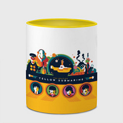 Кружка 3D Yellow Submarine Мультфильм 3D, цвет: 3D-белый + желтый — фото 2