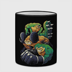 Кружка 3D Банда Боевых жаб, цвет: 3D-черный кант — фото 2