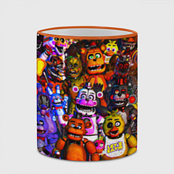 Кружка 3D Fnaf UCN, цвет: 3D-оранжевый кант — фото 2