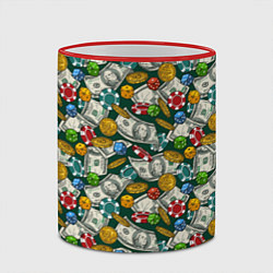 Кружка 3D Казино - Casino, цвет: 3D-красный кант — фото 2