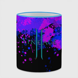 Кружка 3D Линейдж 2 Брызги, цвет: 3D-небесно-голубой кант — фото 2