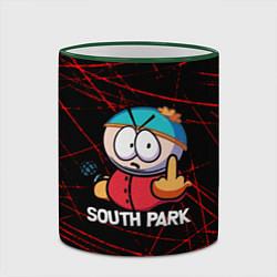 Кружка 3D Мультфильм Южный парк Эрик South Park, цвет: 3D-зеленый кант — фото 2