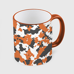 Кружка 3D Orange Camo, цвет: 3D-оранжевый кант