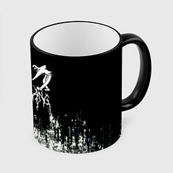 Кружка 3D Ghostemane Mercury Trash Gang Гостмейн Призрак гра, цвет: 3D-черный кант