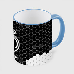 Кружка 3D REAL MADRID Real Madrid Графика, цвет: 3D-небесно-голубой кант