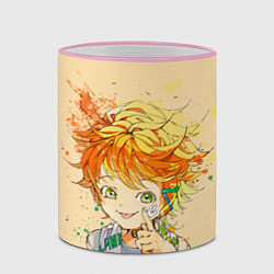 Кружка 3D Позитивная Эмма, цвет: 3D-розовый кант — фото 2