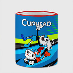 Кружка 3D 2 чашечки cuphead, цвет: 3D-красный кант — фото 2