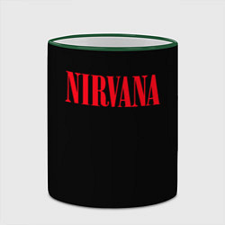 Кружка 3D Nirvana in Red, цвет: 3D-зеленый кант — фото 2