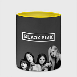 Кружка 3D BLACKPINK BW Divas, цвет: 3D-белый + желтый — фото 2