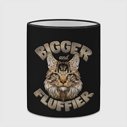 Кружка 3D Мейн-Кун Пушистик, цвет: 3D-черный кант — фото 2