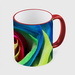 Кружка 3D Роза fashion 2022, цвет: 3D-красный кант