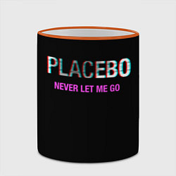 Кружка 3D Placebo Never Let Me Go, цвет: 3D-оранжевый кант — фото 2