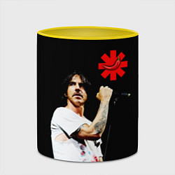 Кружка 3D Red Hot Chili Peppers RHCP, цвет: 3D-белый + желтый — фото 2