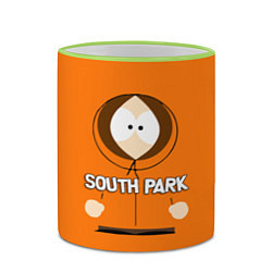 Кружка 3D Кенни МакКормик Южный парк, цвет: 3D-светло-зеленый кант — фото 2