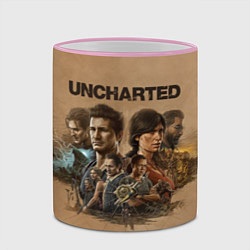 Кружка 3D Uncharted Анчартед, цвет: 3D-розовый кант — фото 2