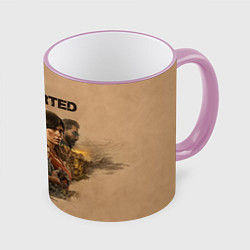 Кружка 3D Uncharted Анчартед, цвет: 3D-розовый кант