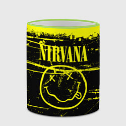 Кружка 3D NIRVANA гранж, цвет: 3D-светло-зеленый кант — фото 2