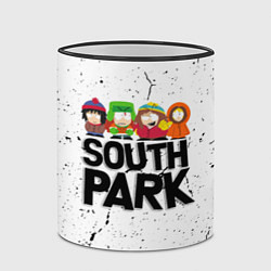 Кружка 3D Южный парк мультфильм - персонажи South Park, цвет: 3D-черный кант — фото 2