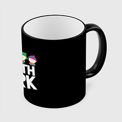Кружка 3D Южный парк мультфильм - персонажи, цвет: 3D-черный кант