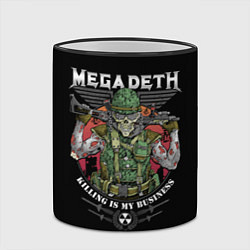 Кружка 3D MEGADETH killing is my business, цвет: 3D-черный кант — фото 2