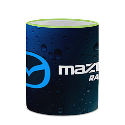 Кружка 3D MAZDA Racing Дождь, цвет: 3D-светло-зеленый кант — фото 2