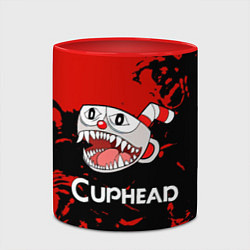 Кружка 3D Cuphead монстр чашечка, цвет: 3D-белый + красный — фото 2