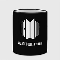 Кружка 3D BTS WE ARE BULLETPROOF БТС - мы пуленепробиваемые, цвет: 3D-черный кант — фото 2