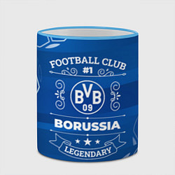 Кружка 3D Borussia FC 1, цвет: 3D-небесно-голубой кант — фото 2