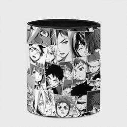 Кружка 3D Повар боец Сома pattern, цвет: 3D-белый + черный — фото 2