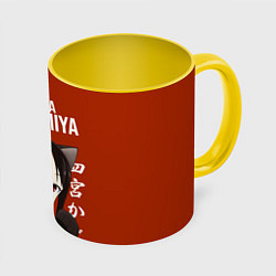 Кружка цветная Госпожа Кагуя Kaguya Shinomiya В любви как на войн