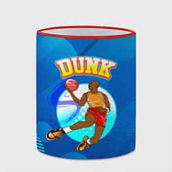 Кружка 3D Dunk баскетболист, цвет: 3D-красный кант — фото 2
