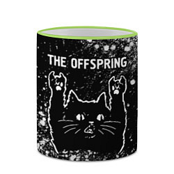 Кружка 3D The Offspring Rock Cat, цвет: 3D-светло-зеленый кант — фото 2