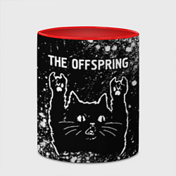 Кружка 3D The Offspring Rock Cat, цвет: 3D-белый + красный — фото 2