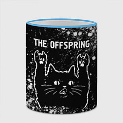 Кружка 3D The Offspring Rock Cat, цвет: 3D-небесно-голубой кант — фото 2