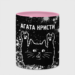 Кружка 3D Агата Кристи Rock Cat FS, цвет: 3D-белый + розовый — фото 2