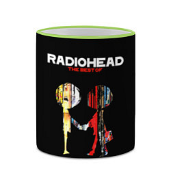 Кружка 3D Radiohead The BEST, цвет: 3D-светло-зеленый кант — фото 2